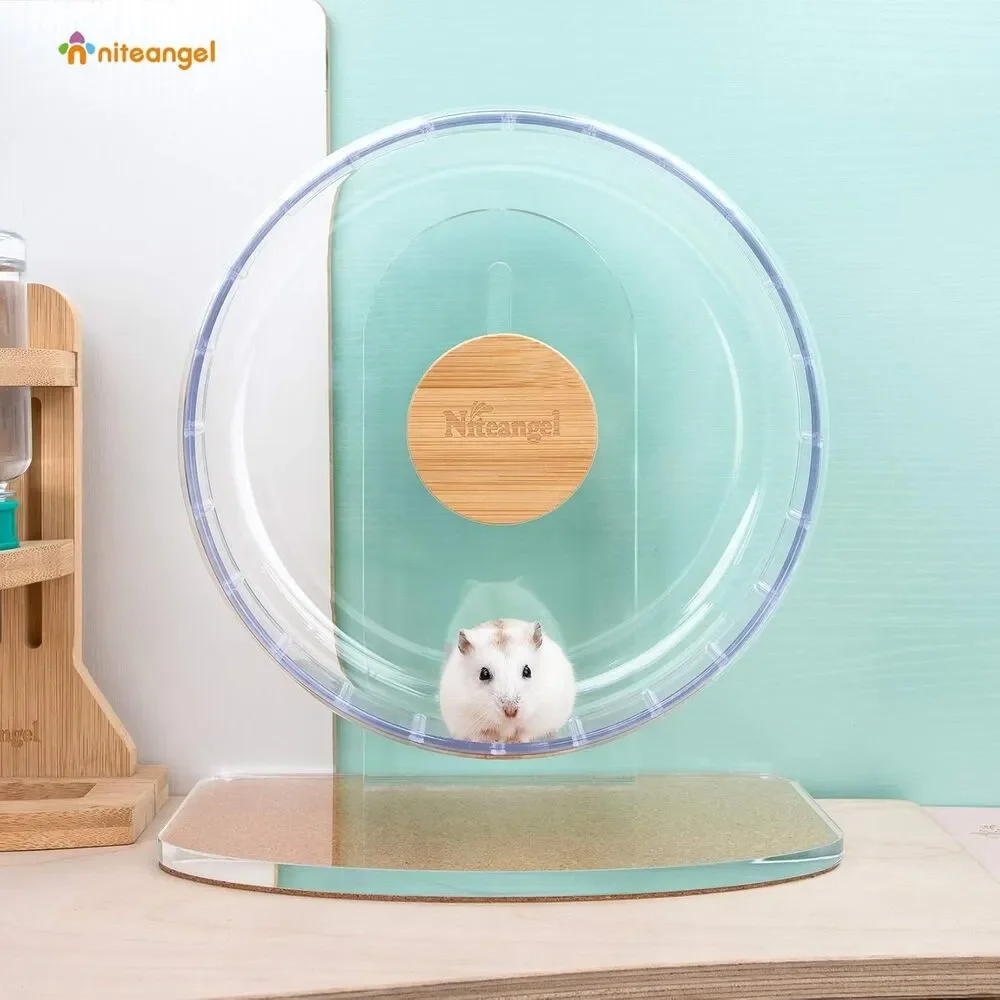 Niteangel Super-Silent Hamster Exercise Wheel: Quiet 8.2 inch Running Wheel